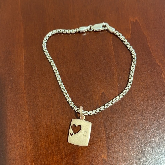 Love Never Fails Sterling Silver Charm Bracelet - Picture 2 of 3